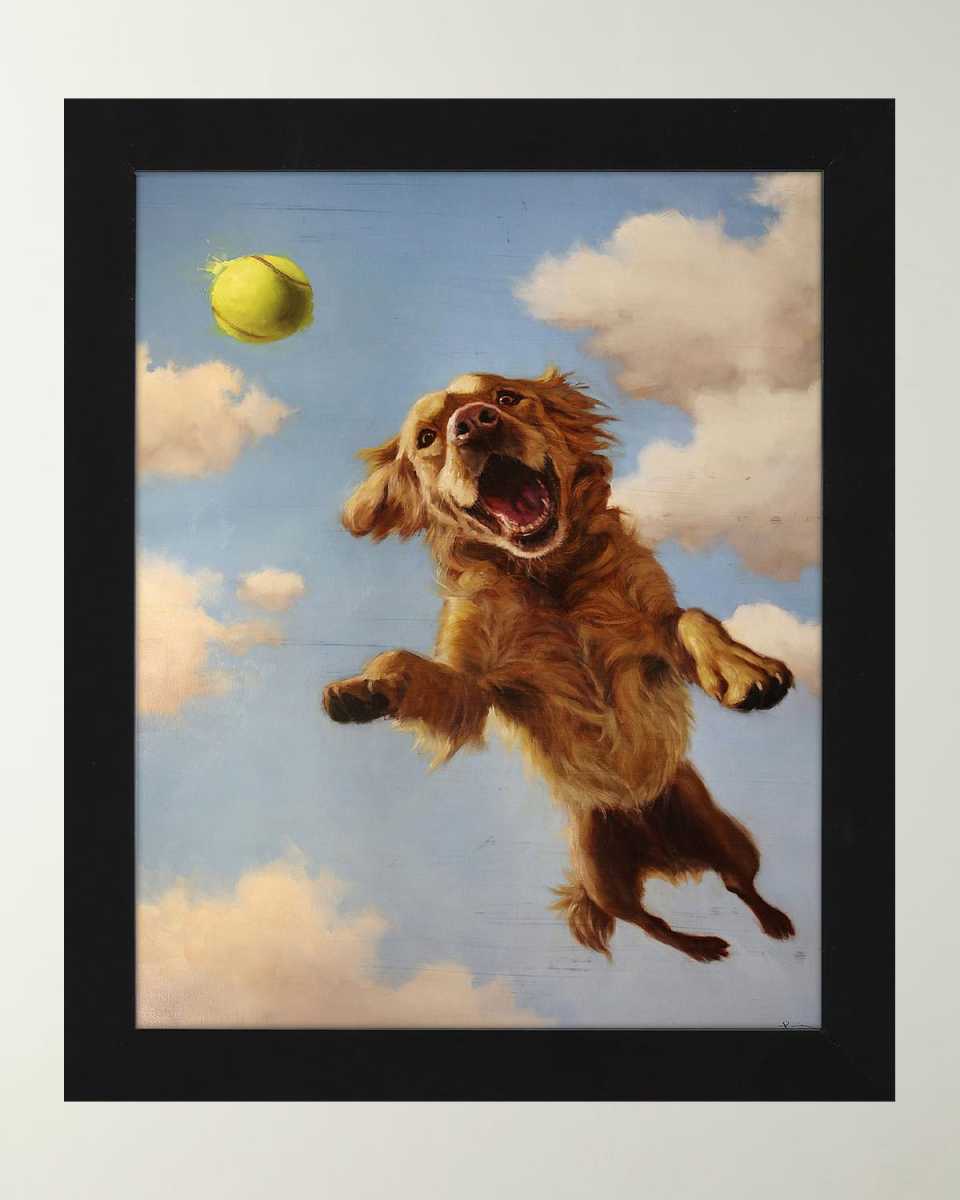 "Fetch" Framed Print by Lucia Heffernan